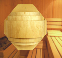 Sauna Wand-Lampenschirm groß